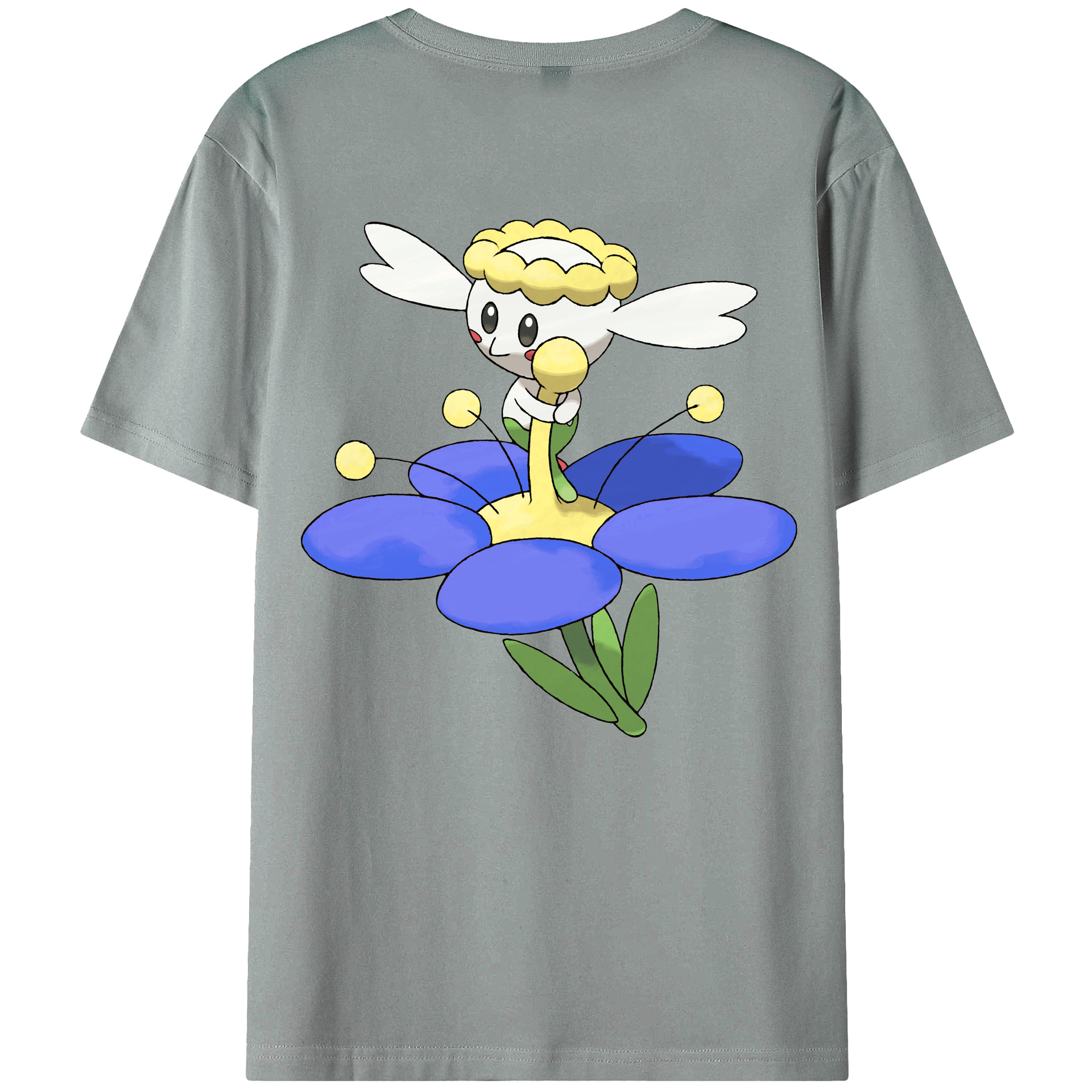 （画像用） ポケットモンスター Pokémon 綿100％ メンズ半袖Tシャツ（バックプリント） 通気性